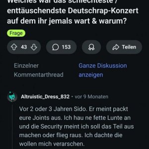 Große Enttäuschung