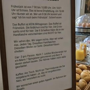 Würde erst recht Brötchen mitnehmen