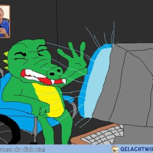 Wenn schnappi ausversehen Darkmode ausmacht