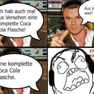 eine komplette Coca-Cola Flasche