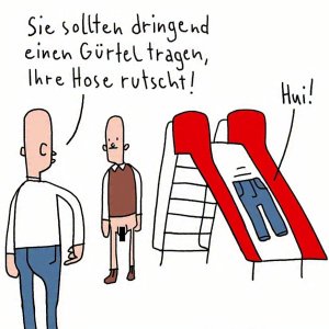 Hose rutscht