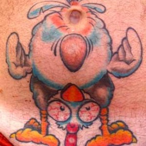 Haidrhuhn als Tattoo