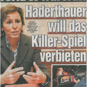 Die will Killerspiel verbieten? WoW!