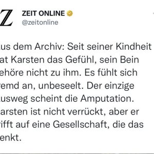 Karsten und sein Bein.