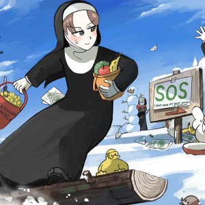 Snowboardnonne