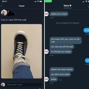 Vans mich am Arsch lecken