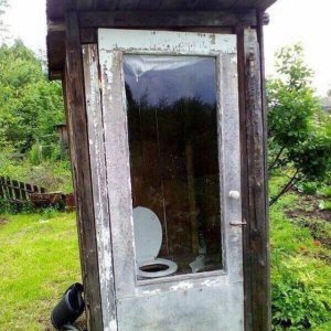 Toilette mit Aussicht