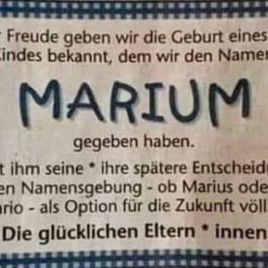 Marius bist du's Junge