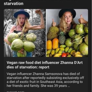 Veganismus macht Pimmel und Birne schlaff