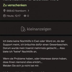 Garantiert kein Angebot