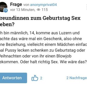 Gute Frage oder?