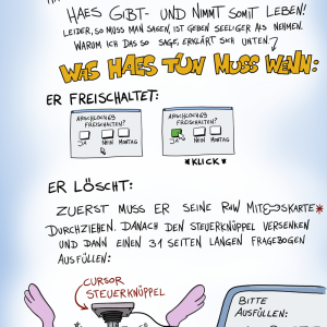 Warum Haes die Schnauze voll hat