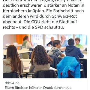 Abitur und Studium für jeden! Alles andere wäre menschenunwürdig.