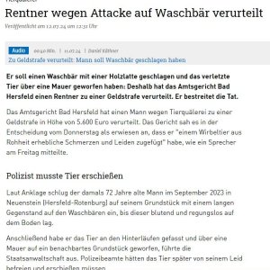 Egal was davor passiert ist, das geht zu weit