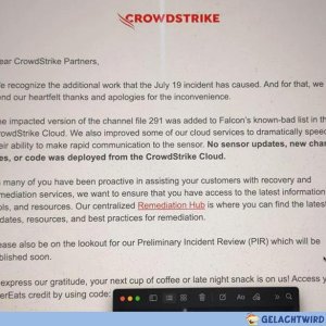 Crowdstrike entschuldigt sich und bietet 10 Dollar-Gutscheine