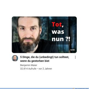 Wenn er tot ist, kommt er auf seine eigene Beerdigung