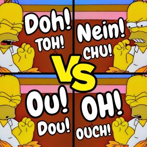 Simpsons in verschiedenen Sprachne