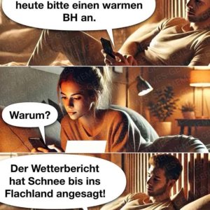 Der Spruch kommt immer gut