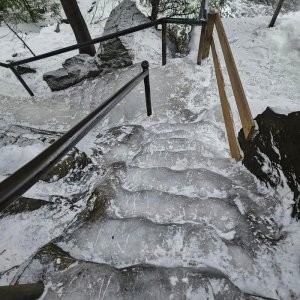 Perfekte Treppe für die Schwiegermutter