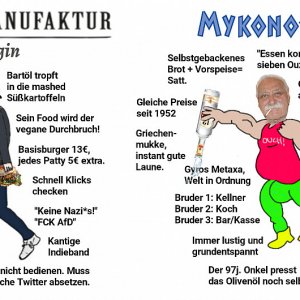Der Chad Grieche vs. der Jungfrau Hipster