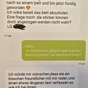 Unverschämter Verkäufer bei Kleinanzeigen