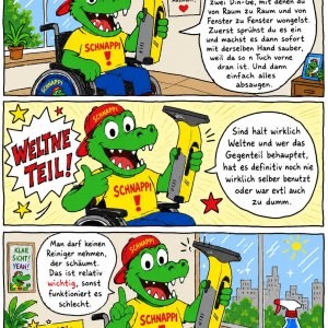 Schnappi und die Fensterputzerei