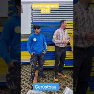 Gerüstbau Ausbildungsstart Meme "Benjamin wat ham wa vereinbart"
