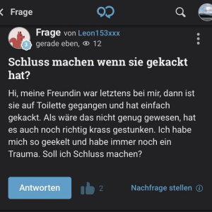 Was erlaubt die Alte sich?
