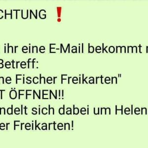 Dringende Warnung!