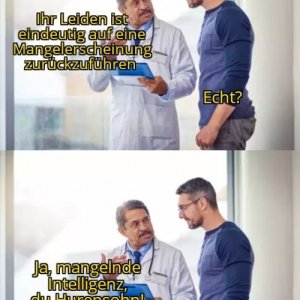 Doofer Patient oder