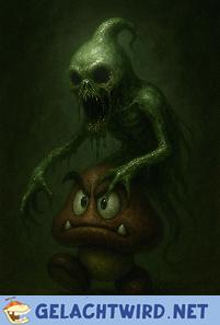 Alien auf Gumpa