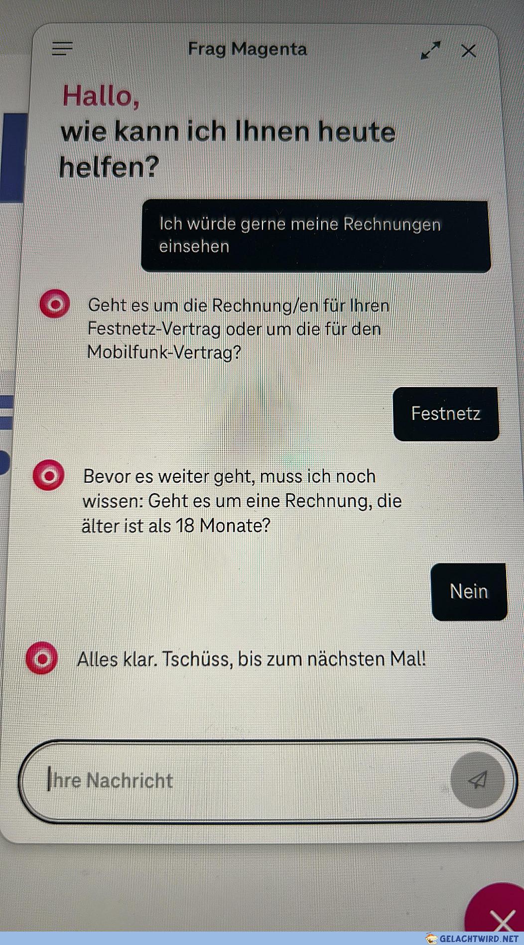 Danke dafür