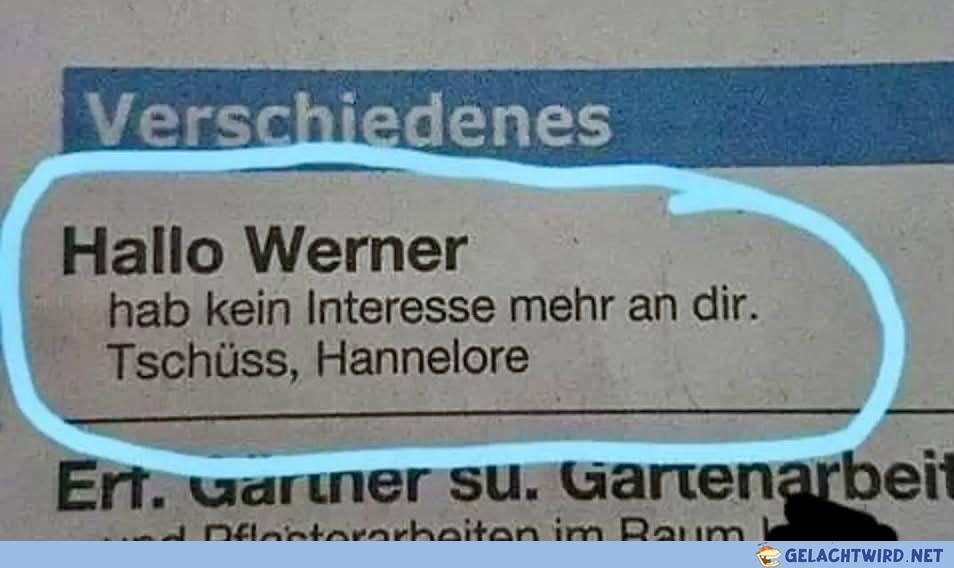 Der arme Werner