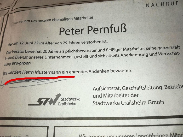 Echte Wertschätzung