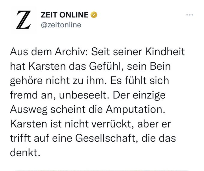 Karsten und sein Bein.