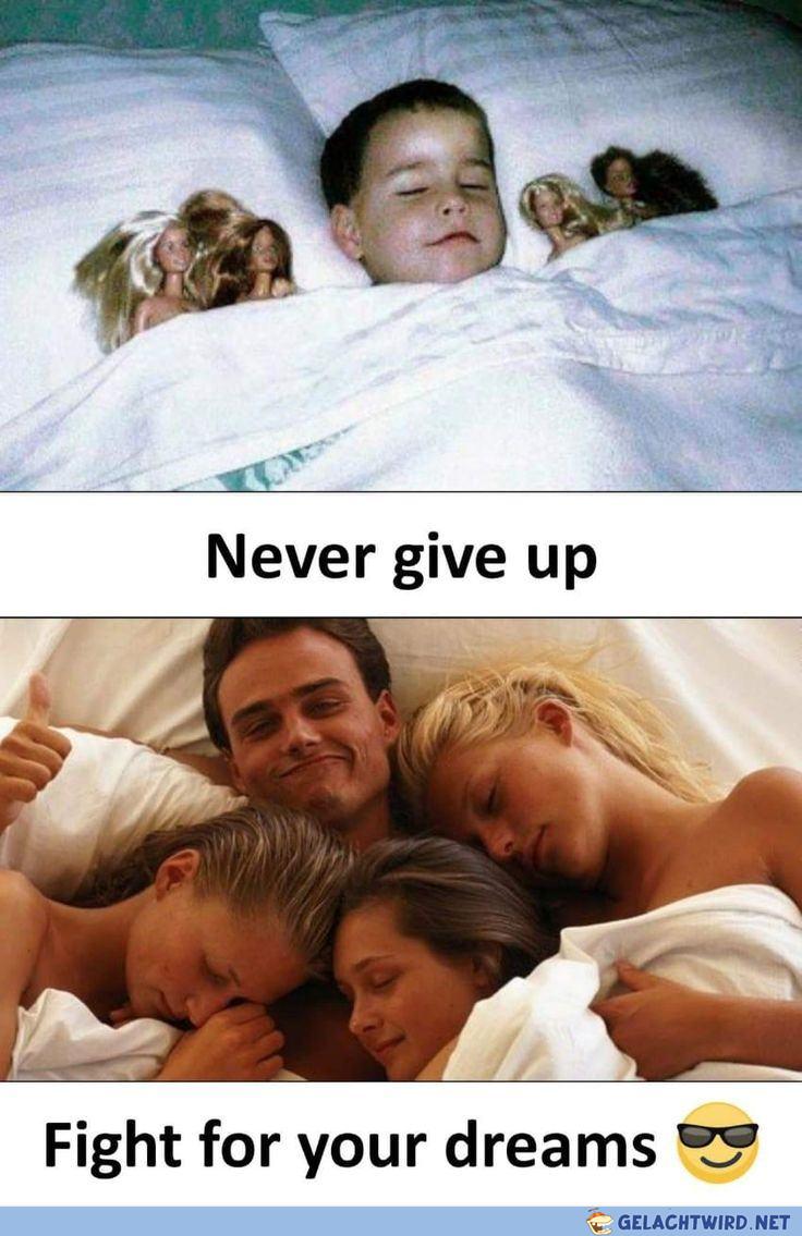 Never give up