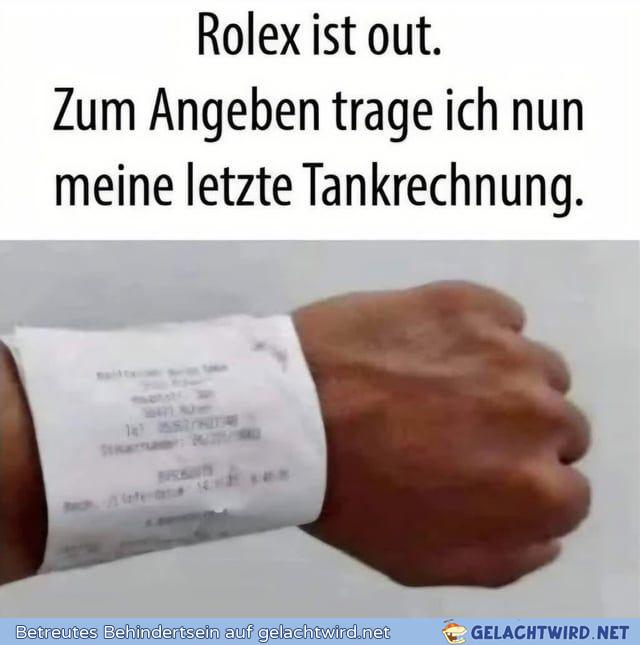 Rolex ist out
