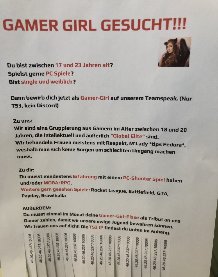 Wer von euch war das?